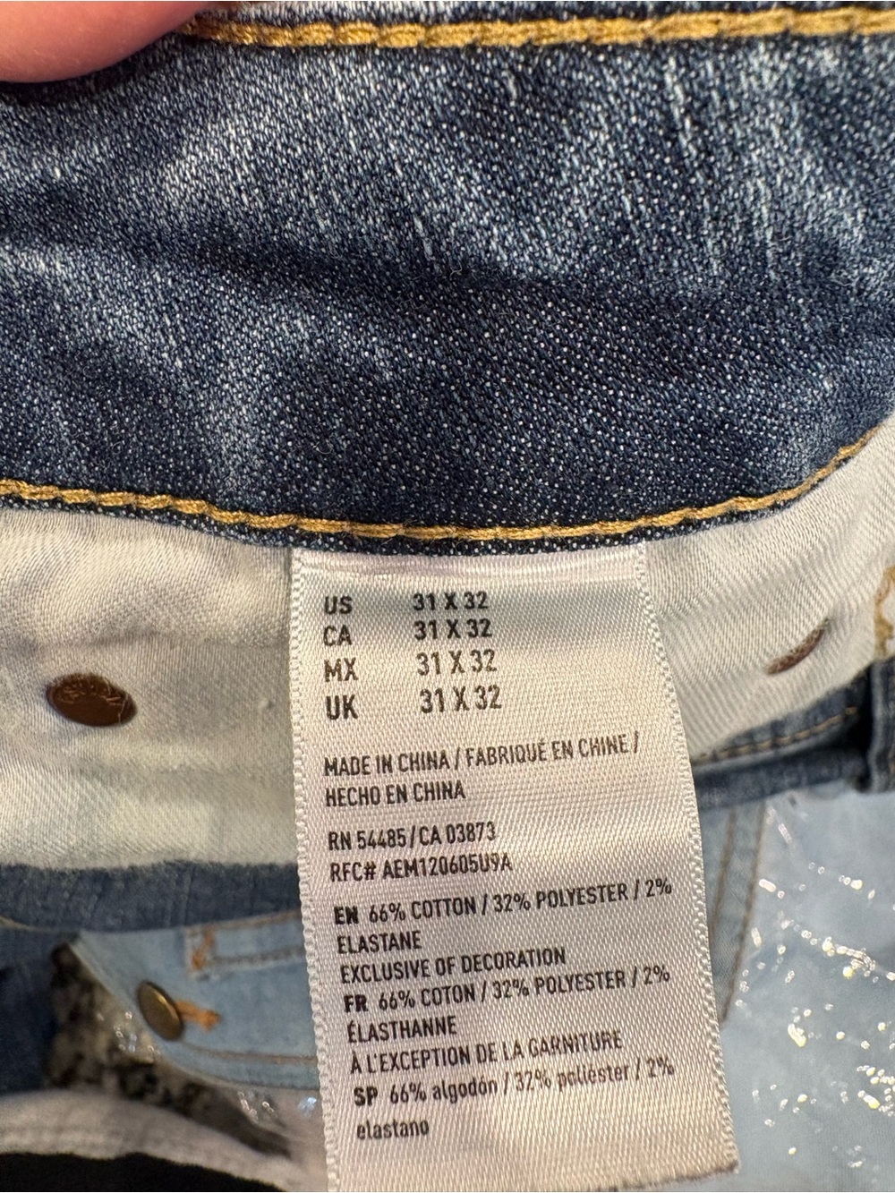 American Eagle Outfitters Men's Medium Blue Straight Jeans - Picture 3 of 5